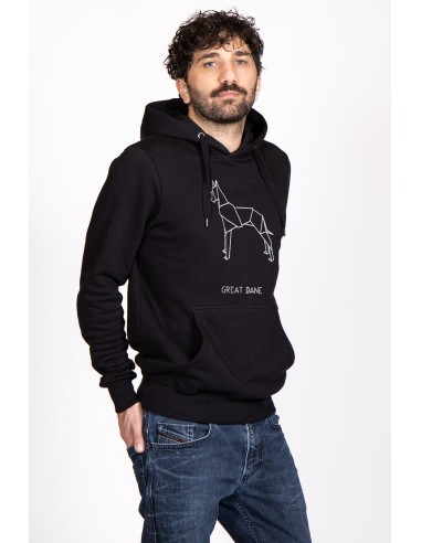 Origami Great Dane Men's Hoodie