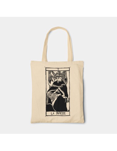 Borsa Tote bag shopper bag"Tarot De Marseille" Tarocchi di Marsiglia  La Papesse II