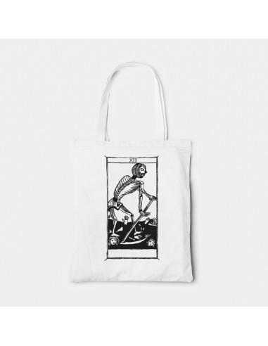 Borsa Tote bag shopper bag"Tarot De Marseille" Tarocchi di Marsiglia  L'arcane Sans Nom La Mort XIII