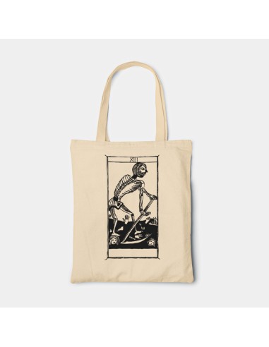 Borsa Tote bag shopper bag"Tarot De Marseille" Tarocchi di Marsiglia  L'arcane Sans Nom La Mort XIII