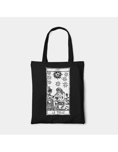 Borsa Tote bag shopper bag"Tarot De Marseille" Tarocchi di Marsiglia  L’etoille XVII