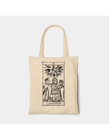 Borsa Tote bag shopper bag"Tarot De Marseille" Tarocchi di Marsiglia  L’amoureux VI