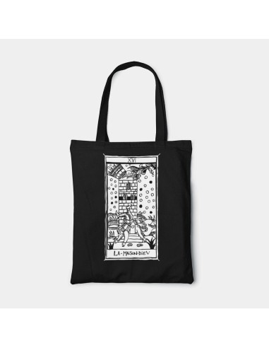 Shopper Bag Tarot De Marseille Bag La Maison Dieu XVI