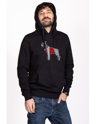 Pop Origami Boston Terrier Men's Hoodie