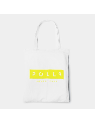 Shopper Bag Borsa Polla Stampa Giallo Fluo