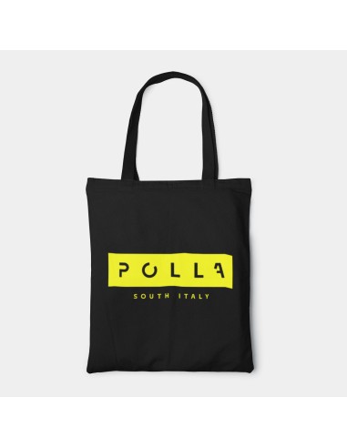 Shopper Bag Borsa Polla Stampa Giallo Fluo