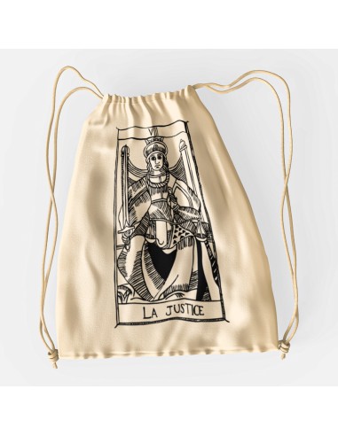 Sacca Drawstring bag shopper bag"Tarot De Marseille" Tarocchi di Marsiglia  La Justice VIII