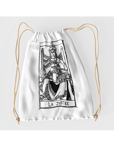 Sacca Drawstring bag shopper bag"Tarot De Marseille" Tarocchi di Marsiglia  La Justice VIII