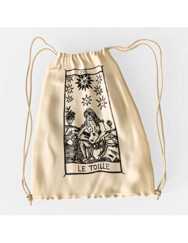 Sacca Drawstring bag shopper bag"Tarot De Marseille" Tarocchi di Marsiglia  L’etoille XVII