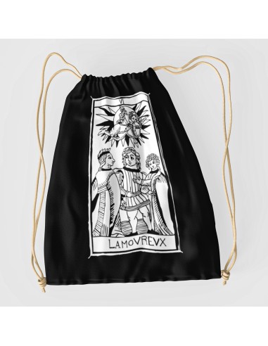 Sacca Drawstring bag shopper bag"Tarot De Marseille" Tarocchi di Marsiglia  L’amoureux VI