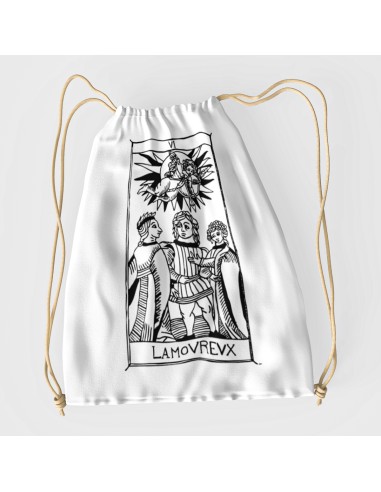 Sacca Drawstring bag shopper bag"Tarot De Marseille" Tarocchi di Marsiglia  L’amoureux VI