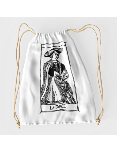 Drawstring Bag Tarot De Marseille La Force XI