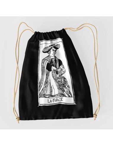 Sacca Drawstring bag shopper bag"Tarot De Marseille" Tarocchi di Marsiglia  La Force XI