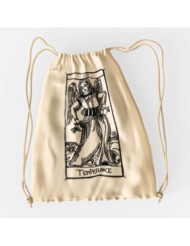 Sacca Drawstring bag shopper bag"Tarot De Marseille" Tarocchi di Marsiglia  La Temperance XIV