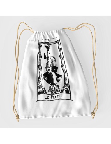 Sacca Drawstring bag shopper bag"Tarot De Marseille" Tarocchi di Marsiglia  Le Pendu XII