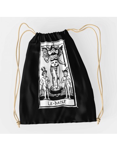 Drawstring Bag Tarot De Marseille Bag Le Diable XV