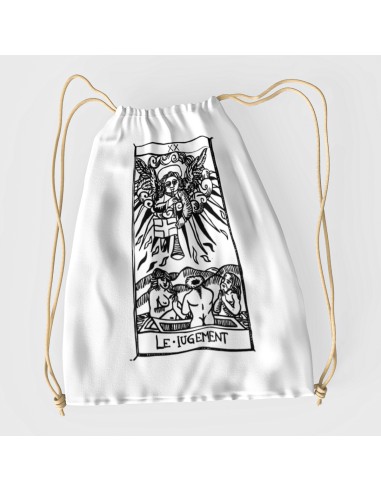 Sacca Drawstring bag shopper bag"Tarot De Marseille" Tarocchi di Marsiglia  Le Jugement XX