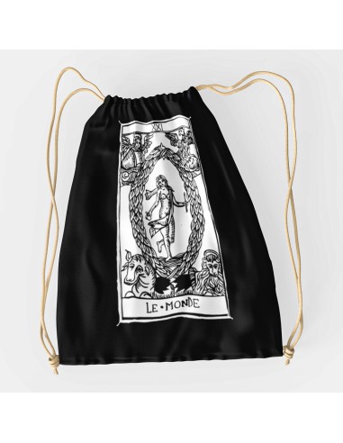 Drawstring Bag Tarot De Marseille Le Monde XXI