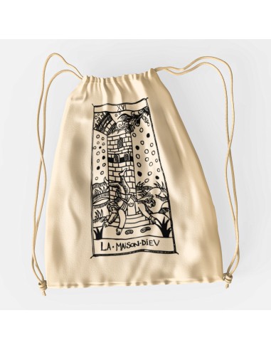 Drawstring Bag Tarot De Marseille Bag La Maison Dieu XVI