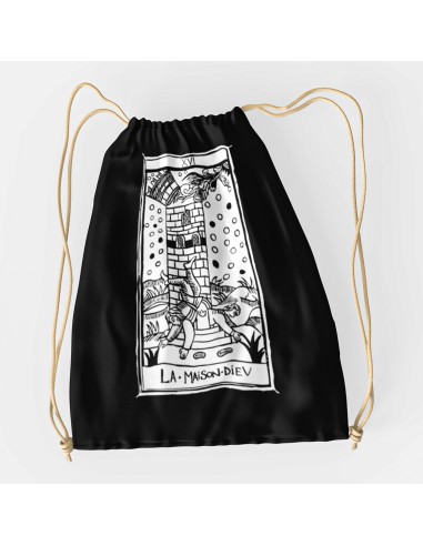 Drawstring Bag Tarot De Marseille Bag La Maison Dieu XVI