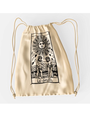 Drawstring Bag Sacca Tarot De Marseille Le Soleil XIX