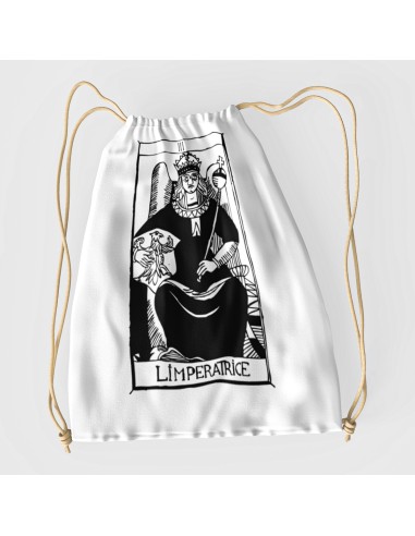 Sacca Drawstring bag shopper bag"Tarot De Marseille" Tarocchi di Marsiglia  L’imperatrice III