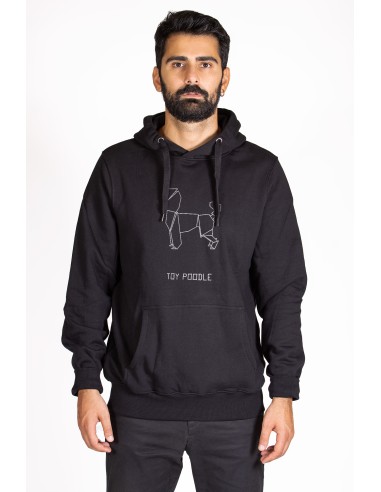 Origami Toy Poodle Men's Hoodie