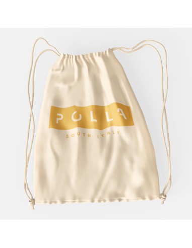 Drawstring Bag Polla Print Yellow