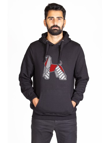 Pop Origami Afghan Hound Men's Hoodie