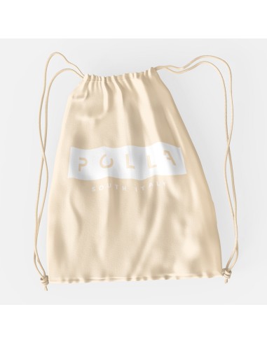 Drawstring Bag Sacca Polla Stampa Bianco