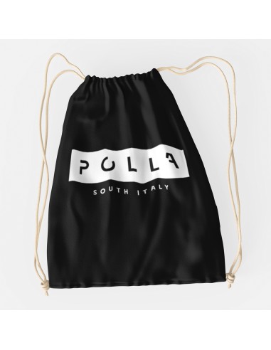 Drawstring Bag Polla Print White