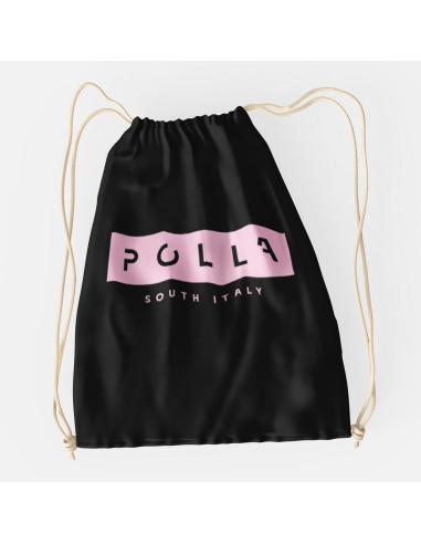 Drawstring Bag Polla Pink Print