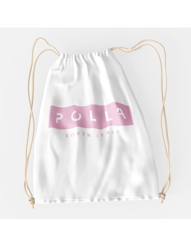 Drawstring Bag Polla Pink Print