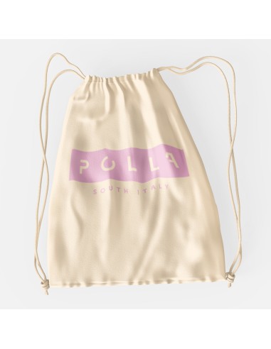 Drawstring Bag Polla Pink Print