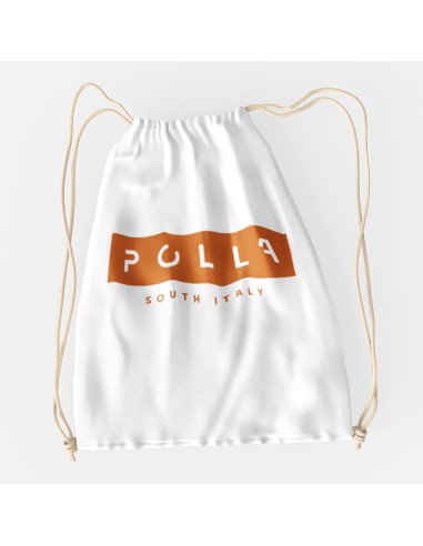 Drawstring Bag Polla Print Orange