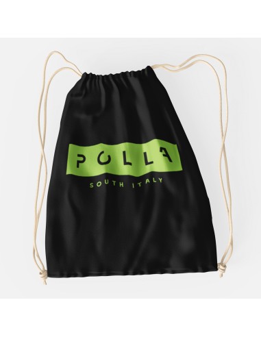 Drawstring Bag Polla Print Green