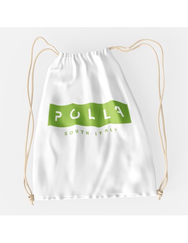 Drawstring Bag Polla Print Green