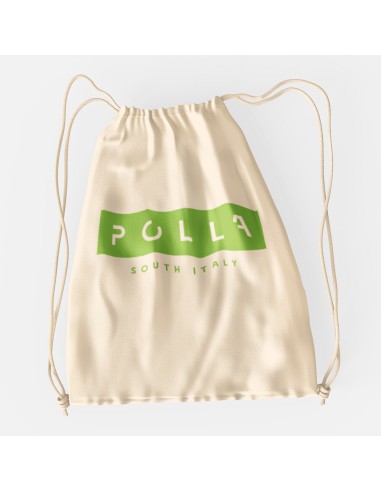 Drawstring Bag Polla Print Green