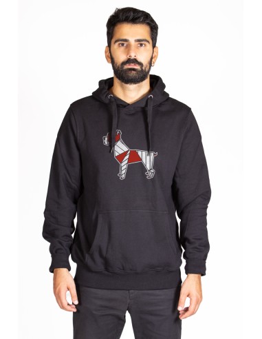 Pop Origami Boxer Men's Hooded Sweatshirt