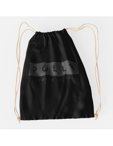 Drawstring Bag Polla Print Black