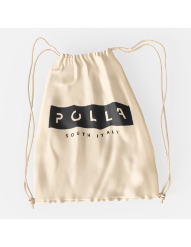 Drawstring Bag Polla Print Black