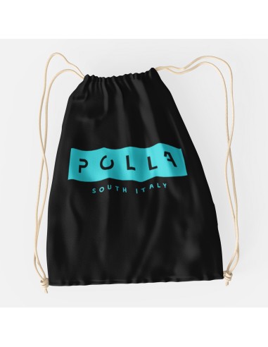 Drawstring Bag Polla Print Light Blue