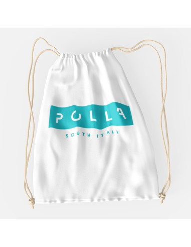 Drawstring Bag Sacca Polla Stampa Azzurro