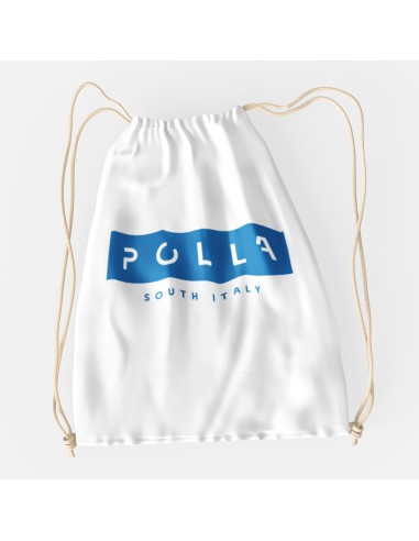 Drawstring Bag Sacca Polla Stampa Blu