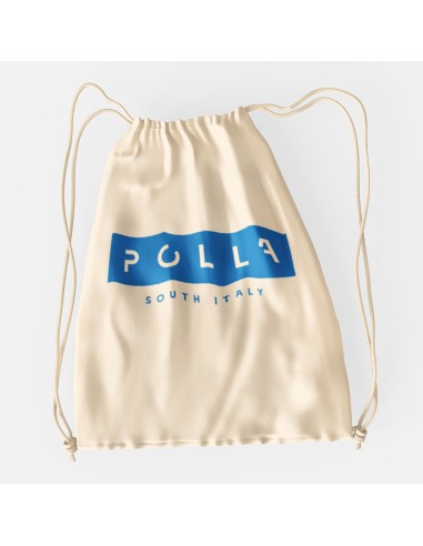 Drawstring Bag Sacca Polla Stampa Blu