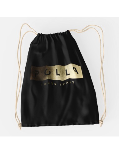 Drawstring Bag Polla Gold Print