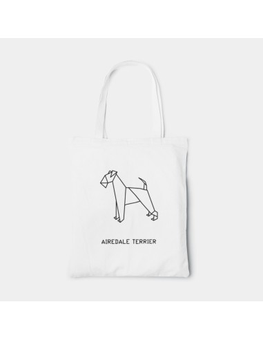 Shopper Bag Origami Bag Airedale Terrier