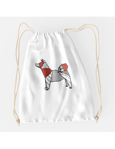 Drawstring Bag Pop Origami Akita