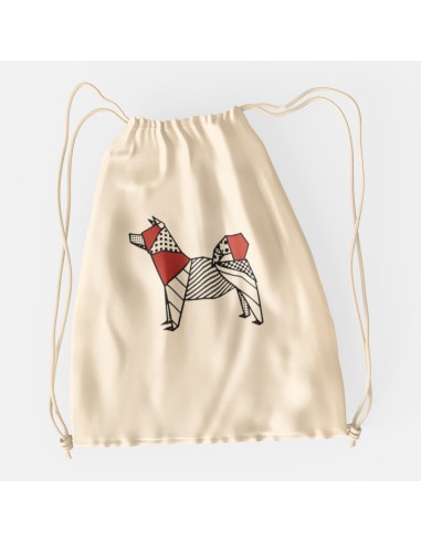 Drawstring Bag Sacca Pop Origami Akita