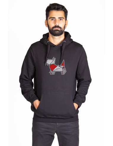 Pop Origami Scottish Terrier Men's Hoodie